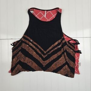 Free People Touch Of Love side tie tank top